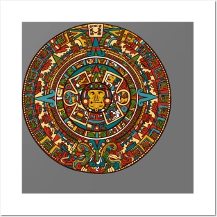 Aztec Calendar Posters and Art